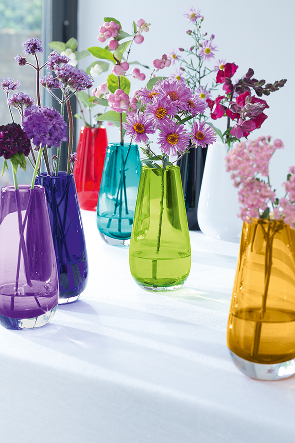 Ваза в форме бутона flower colour 14 см бирюзовая LSA INTERNATIONAL - 253385 Синий  - Вид №4