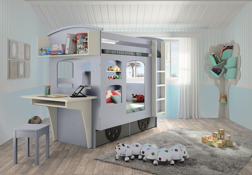 Mathy by Bols Деревянная двухъярусная кровать Lits creatifs 90f wag socle - Вид №5