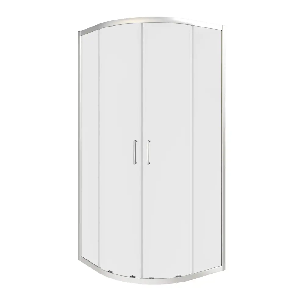 Душевая ширма Makiato 1/4 круга 80x80x190см цвет профиля хром раздвижная стекло 5мм прозрачное 89413583 STLM-2050325 Santreyd Makiato New - Вид №1