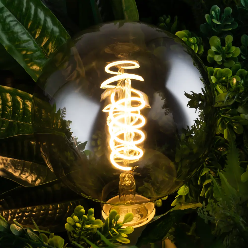 Декоративная филаментная лампа Voltega G125 дымчатая 4Вт E27 ретро-стиль 89345994 STLM-0932963 - Вид №5