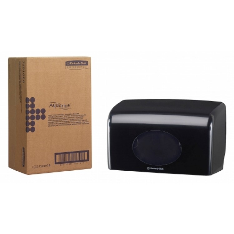 7191 Kimberly Clark Диспенсер для рулонной туалетной бумаги из пластика чёрный Kimberly Clark Professional Aquarius 7191 черный  - Вид №2