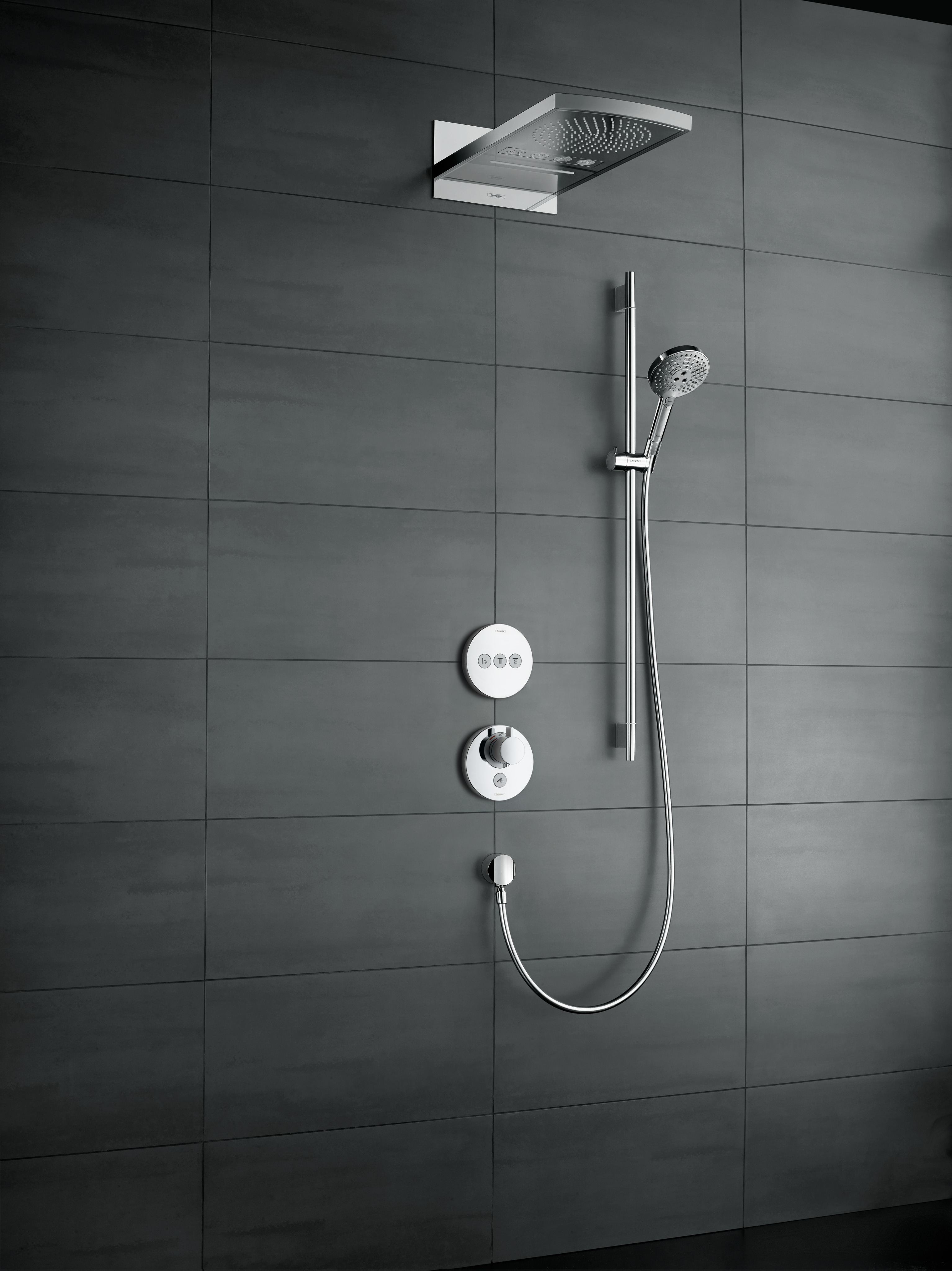 26633000 Raindance Select S Душевой набор 120 3jet EcoSmart 9 л / мин со штангой 90 см и мыльницей Hansgrohe  - Вид №4