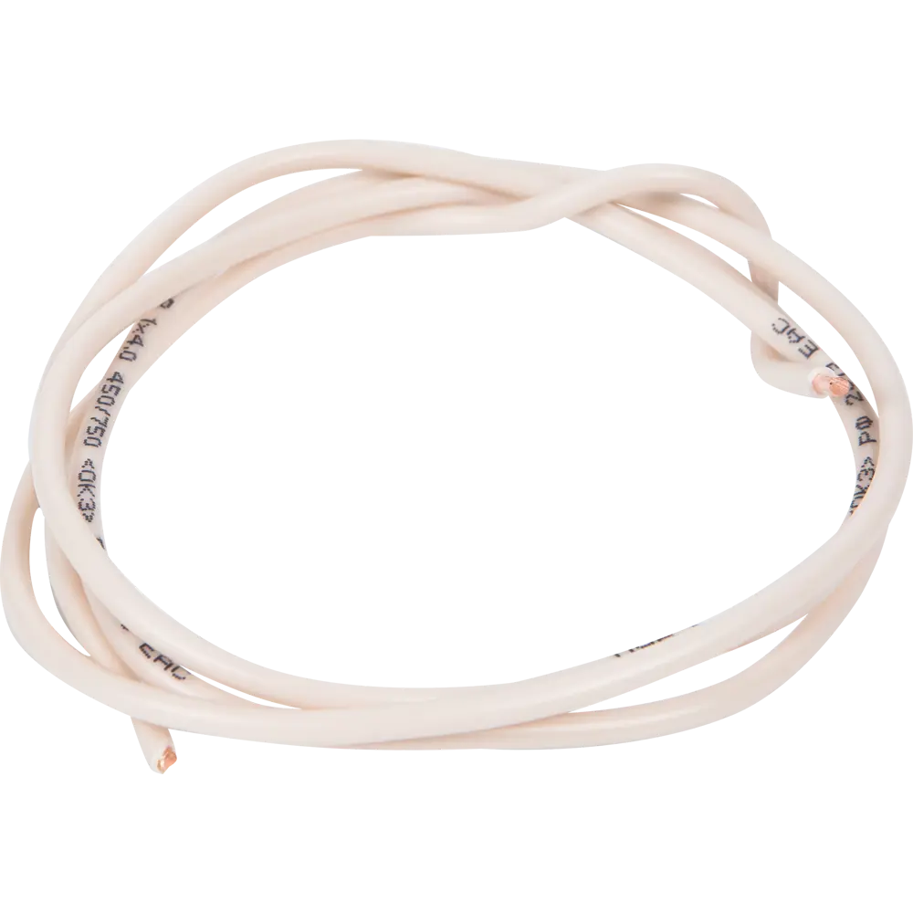 Провод Electraline ПУВ 1x4 на отрез ГОСТ цвет белый STLM-2086492 - Вид №1