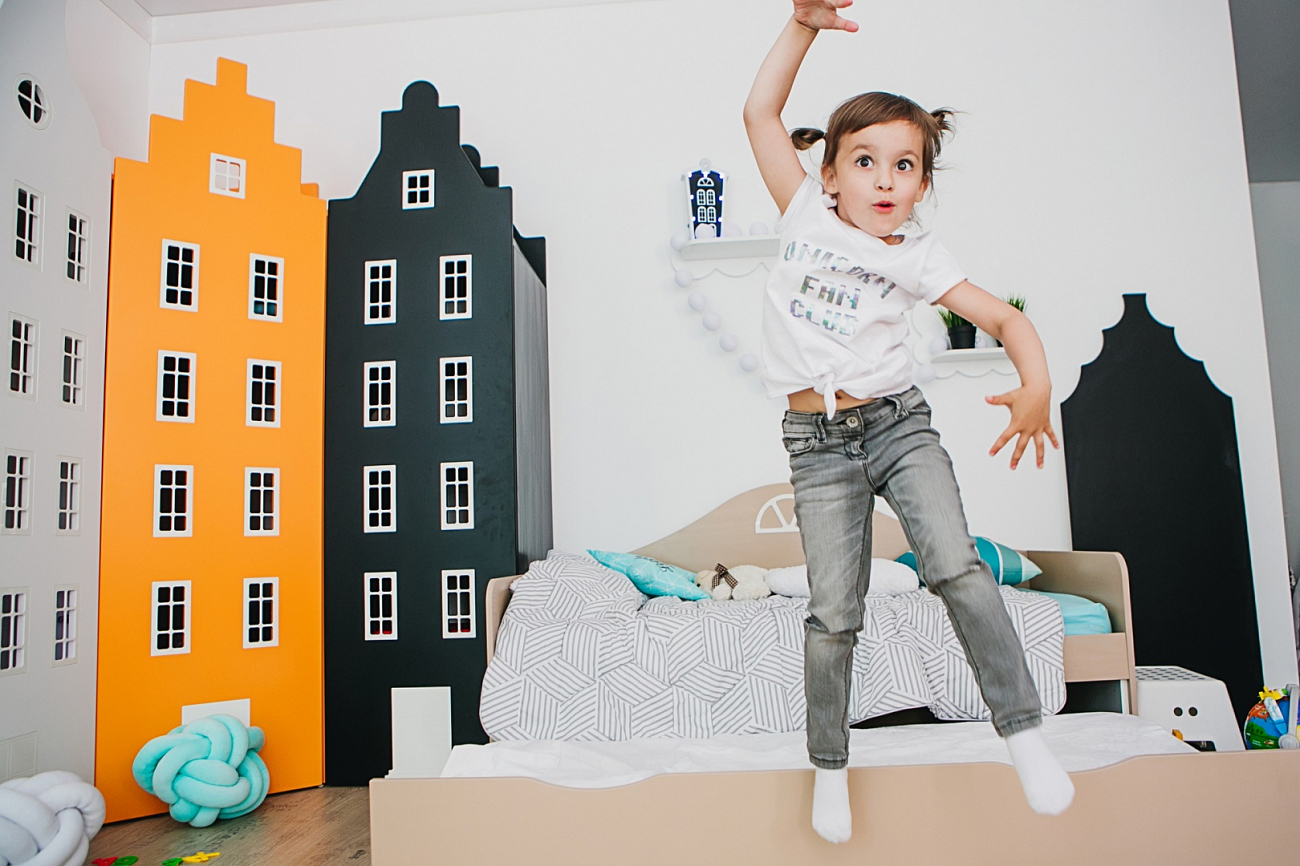 Шкаф-домик детский левый "Амстердам-7-XL" МАНДАРИН АМСТЕРДАМ 178625 Черный Santreyd  - Вид №8