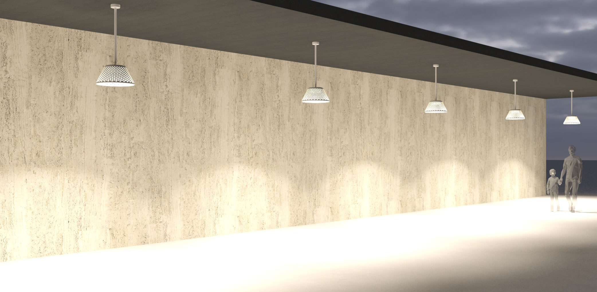 3270866 Потолочный светильник Platek MESH XL Soffitto  MESH XL h. 1035 mm - LED 4000K 75°  - Вид №11