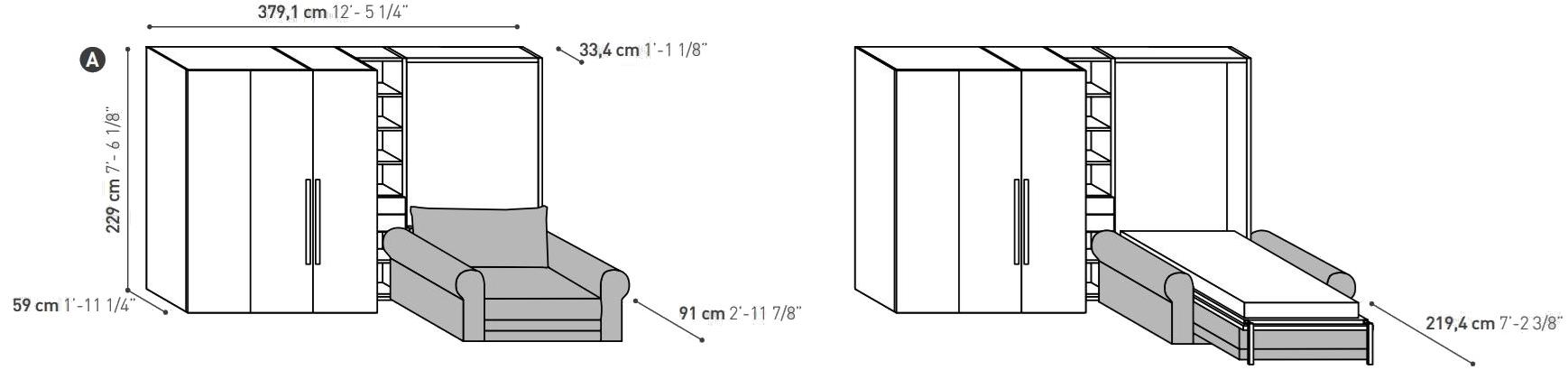 TUMIDEI Деревянный шкаф-кровать On-off sun-id-1452951 - Вид №2