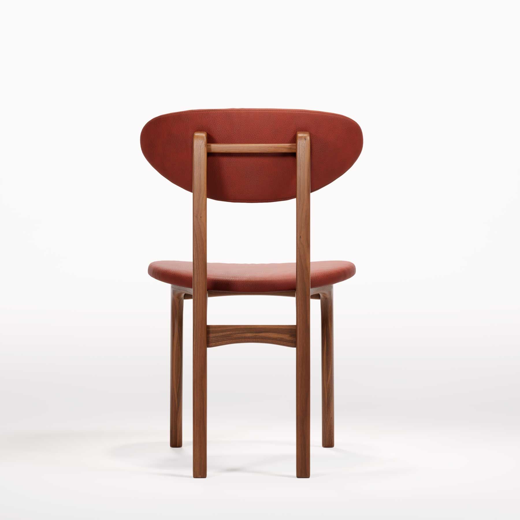 Кожаный стул с открытой спинкой и деревянной рамой Wewood DEGAS ARCH-00046397 - Вид №11