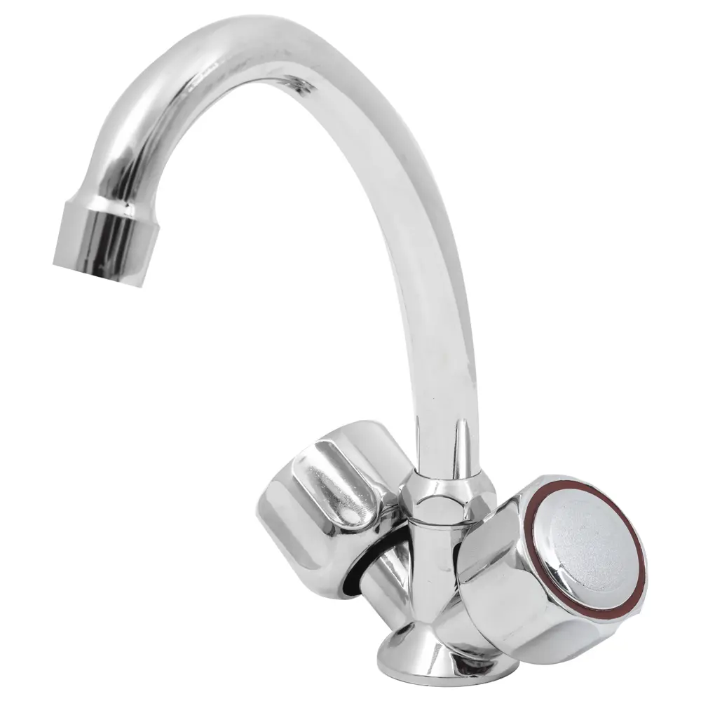 Смеситель для раковины Молот Лидия 5.25/8 двухвентильный цвет хром STLM-2047520 - Вид №1