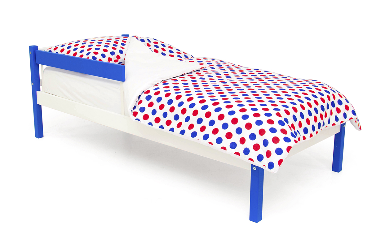 Детская кровать Svogen classic сине-белая БЕЛЬМАРКО  326812 Белый;синий Santreyd  - Вид №1
