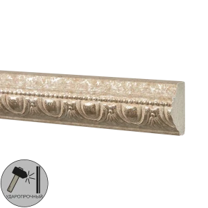 Молдинг настенный полистирол Decomaster 128D-18D бежевый 15х27х2000 мм