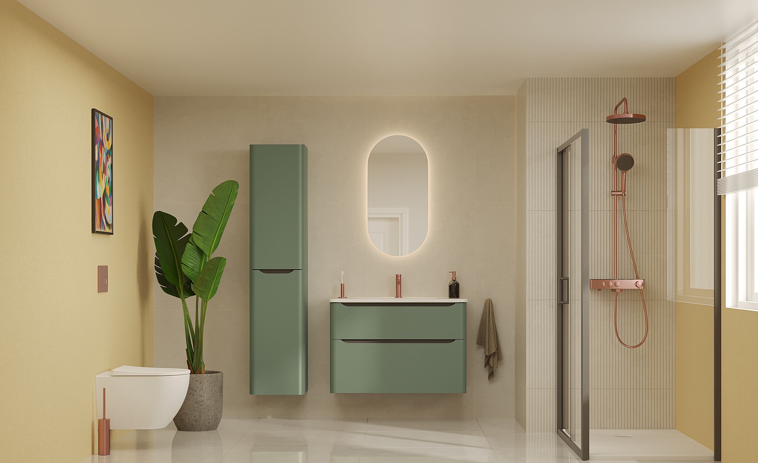 Подвесной шкаф для умывальника со встроенной раковиной VitrA Bathrooms Integra Round ARCH-00018639 - Вид №4