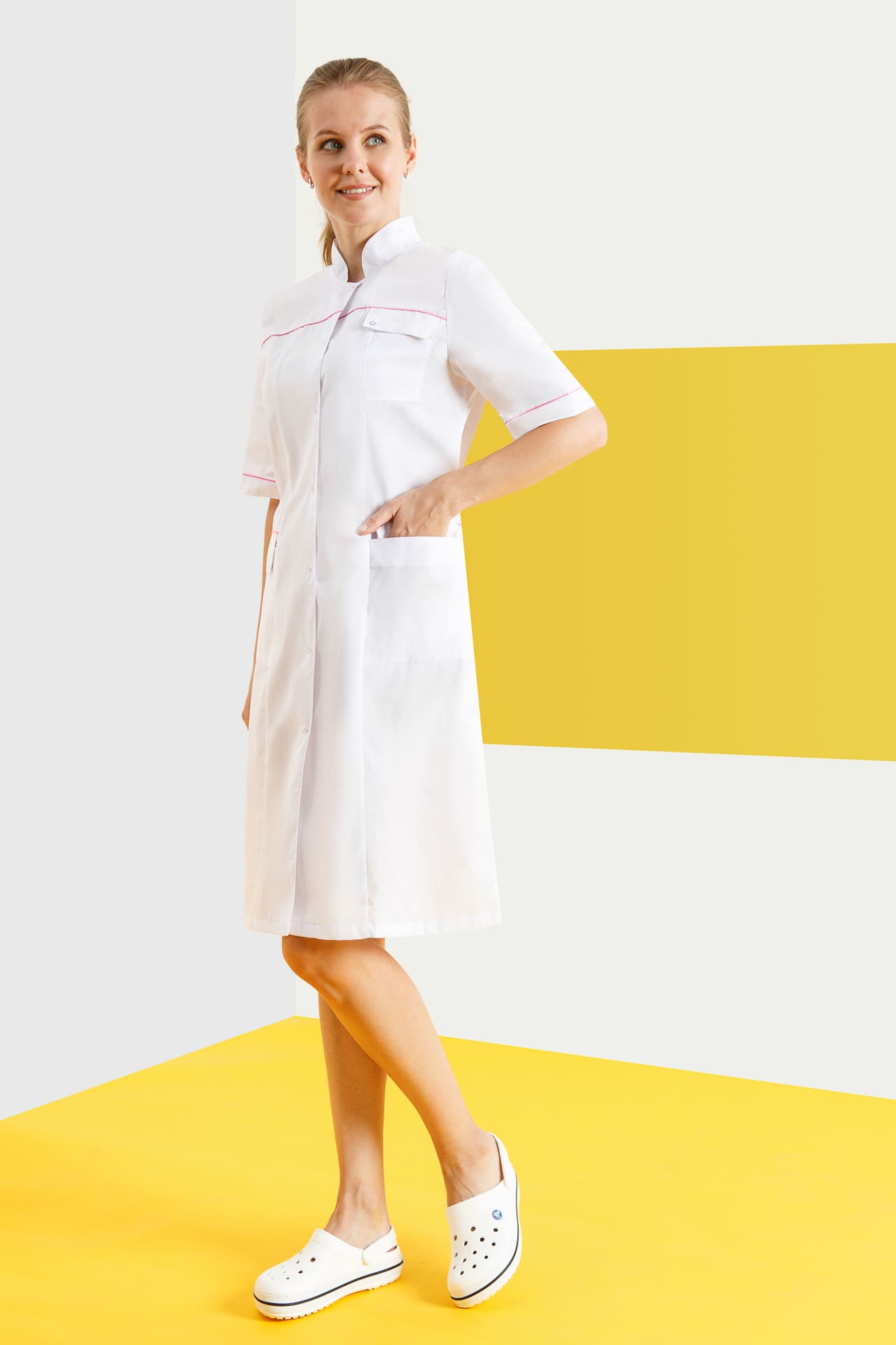 62932 Халат "Маргарита"  Медицинская одежда  размер 48/170-176 Спецодежда  - Вид №6