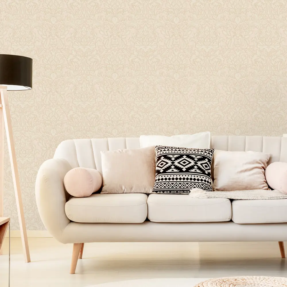 Обои флизелиновые Euro Decor Adele бежевые 1.06 м 3781-3 82104792 STLM-2089854 - Вид №2