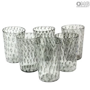 2935 ORIGINALMURANOGLASS Набор из 6 стаканов - Балетон - Goto - Original Murano Glass OMG 7 см
