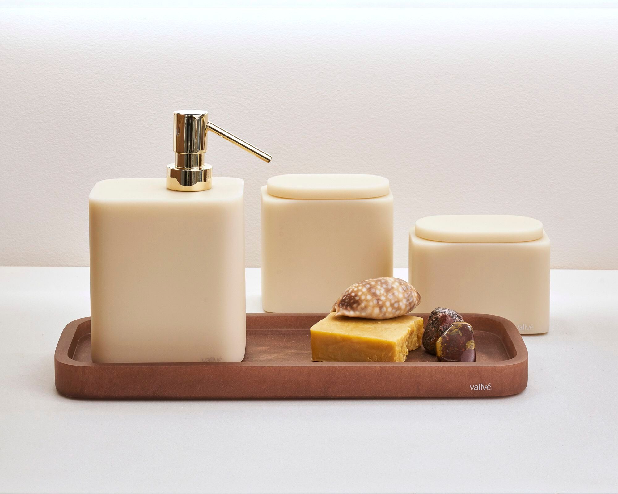 Держатель для хлопковых палочек из смолы с крышкой Vallvé набор ARCH-00033916 - Вид №11