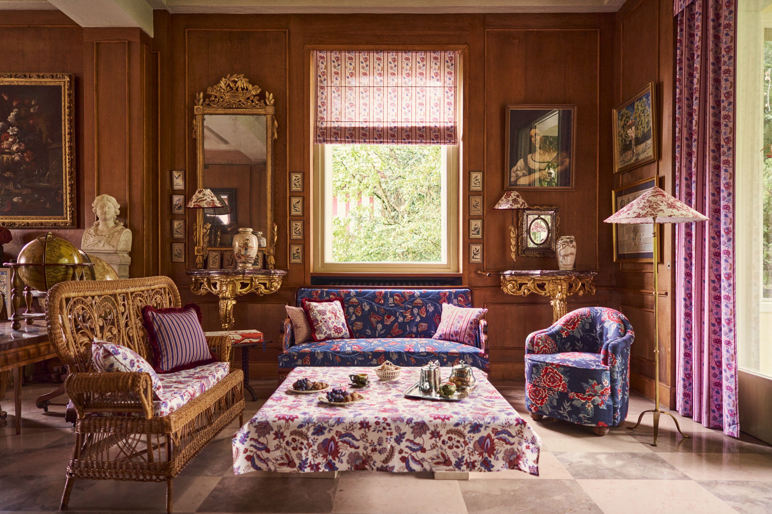 Хлопок шелкография обивочная ткань LELIEVRE Quenin-Belle Époque ARCH-00089078 - Вид №9