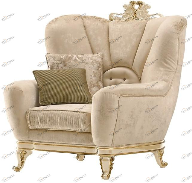 A.R. Arredamenti Кресло из ткани с подлокотниками Ricasoli 981