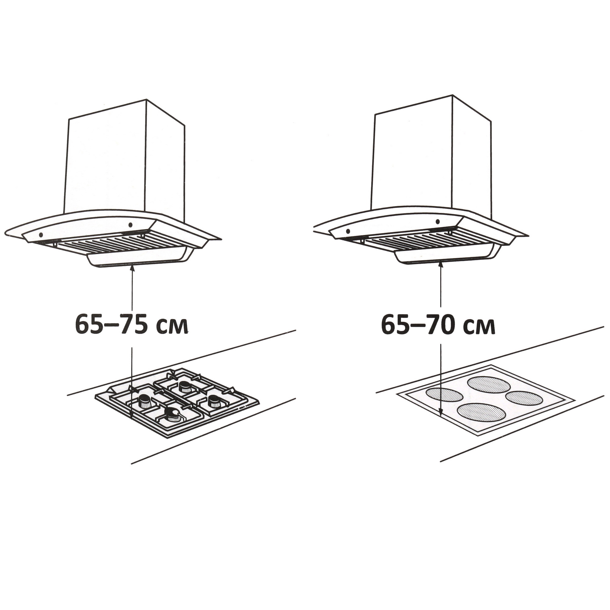 9196515 Вытяжка каминная DEXP GH60-DM0 черный/черный STDN-0105625 - Вид №9