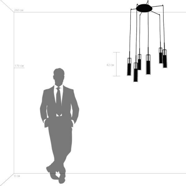 Подвесная люстра Lightstar Cilino 756066 LIGHTSTAR ДИЗАЙНЕРСКИЕ, CILINO 118163 Белый  - Вид №1