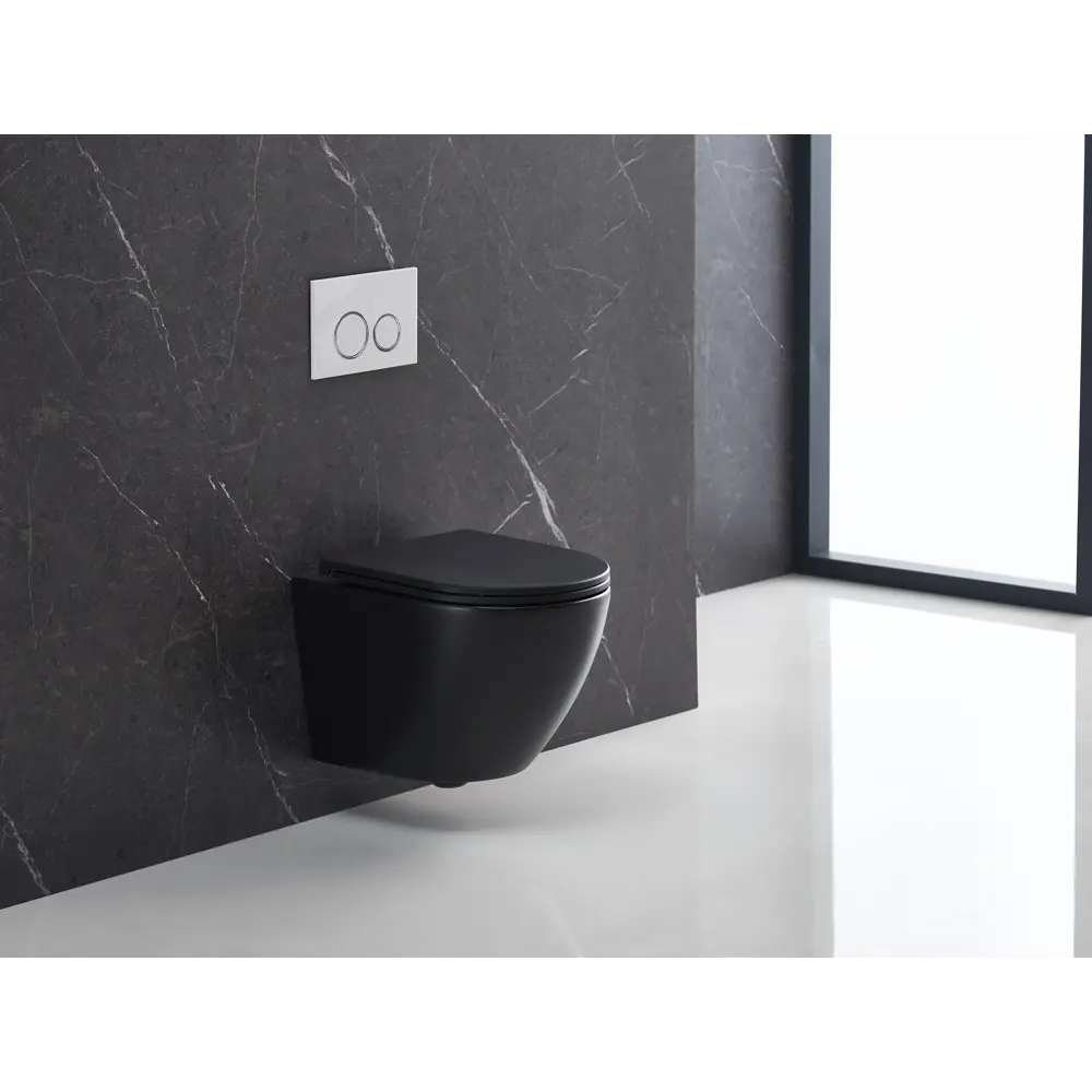 Culto Andi Pro — подвесной унитаз безободковый черный с микролифтом 89407942 STLM-1577080 - Вид №10