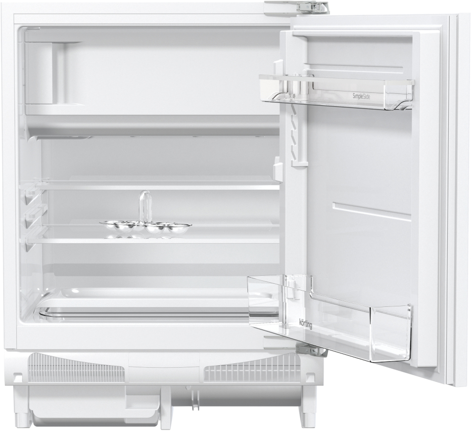 KSI 8256 Встраиваемые холодильники / 82x59.6x54.5, встраиваемый холодильник с морозильной камерой, монтаж под столешницу, 105+21 л Korting Santreyd 