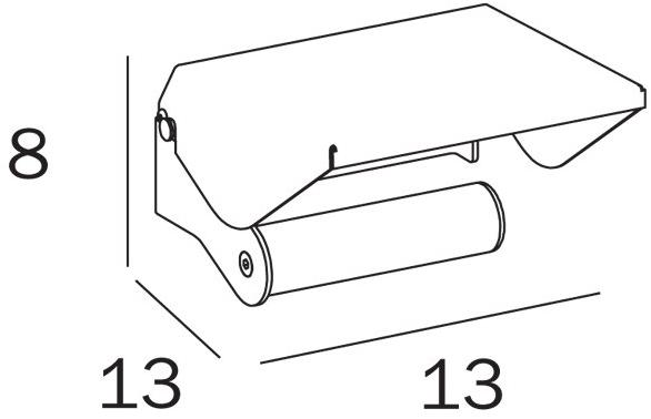 INDA® Держатель для туалетной бумаги из металла Hotellerie Av427a - Вид №1