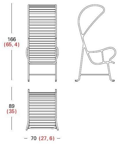 BD Barcelona Design Садовое кресло с высокой спинкой Gardenias sun-id-1492228 - Вид №3