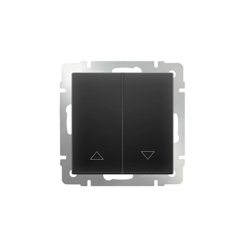 Выключатель жалюзи Werkel черный Встраиваемые механизмы STLM-2160968