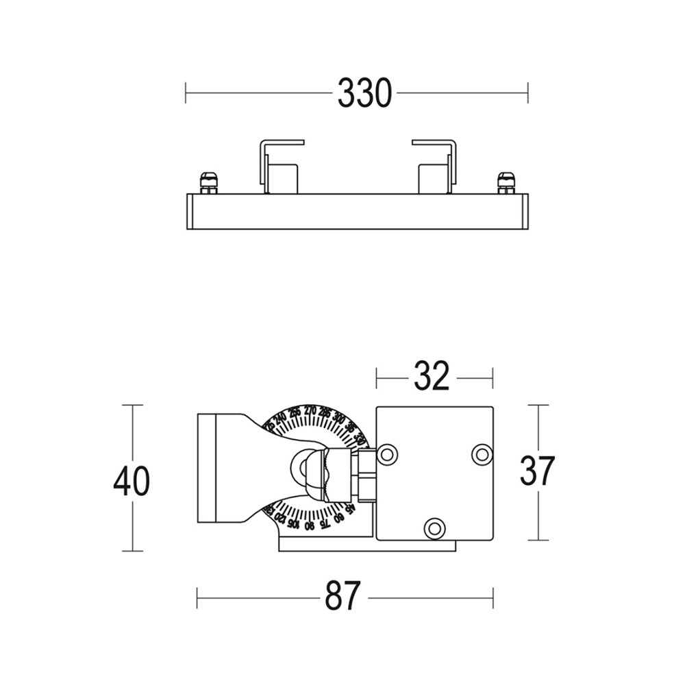 Tratto Wall 300 Ghidini Tratto Wall .05 Темно-Cерый (Матовый)  - Вид №1