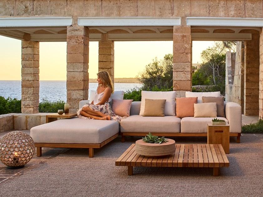 TRIBÙ Журнальный столик из тикового дерева Vis à vis sofa sun-id-1477075 - Вид №2