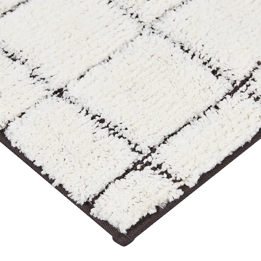 Коврик для ванной Swensa Note 50x80 см цвет бело-черный STLM-2040676 - Вид №2