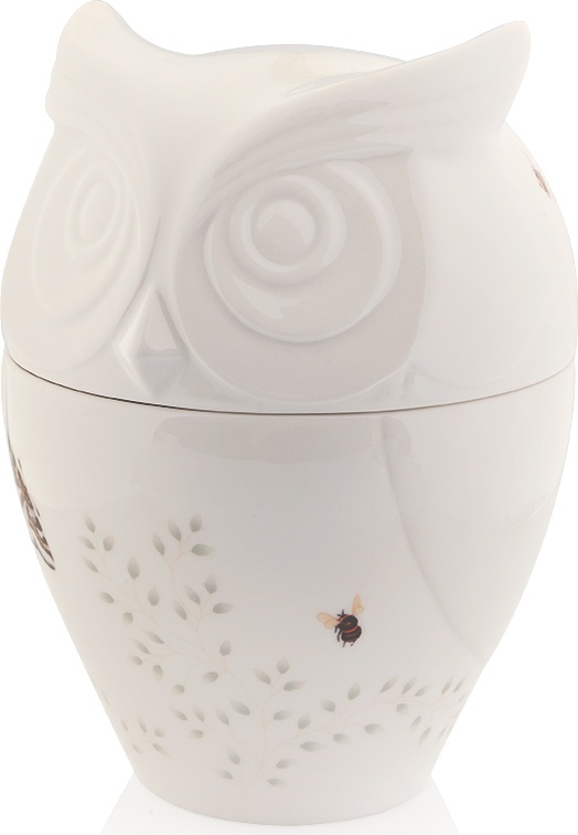 10592927 Lenox Банка для печенья Lenox "Бабочки на лугу" 24см (сова) Фарфор 