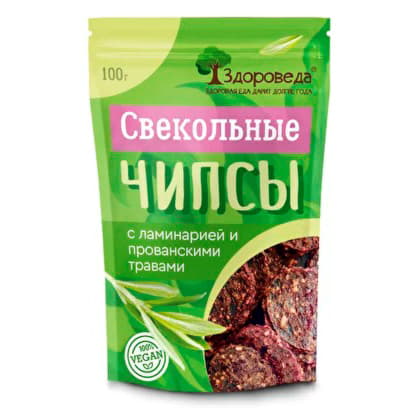 Свекольные чипсы с ламинарией и прованскими травами Здороведа 100 г Santreyd 13065 - Вид №1