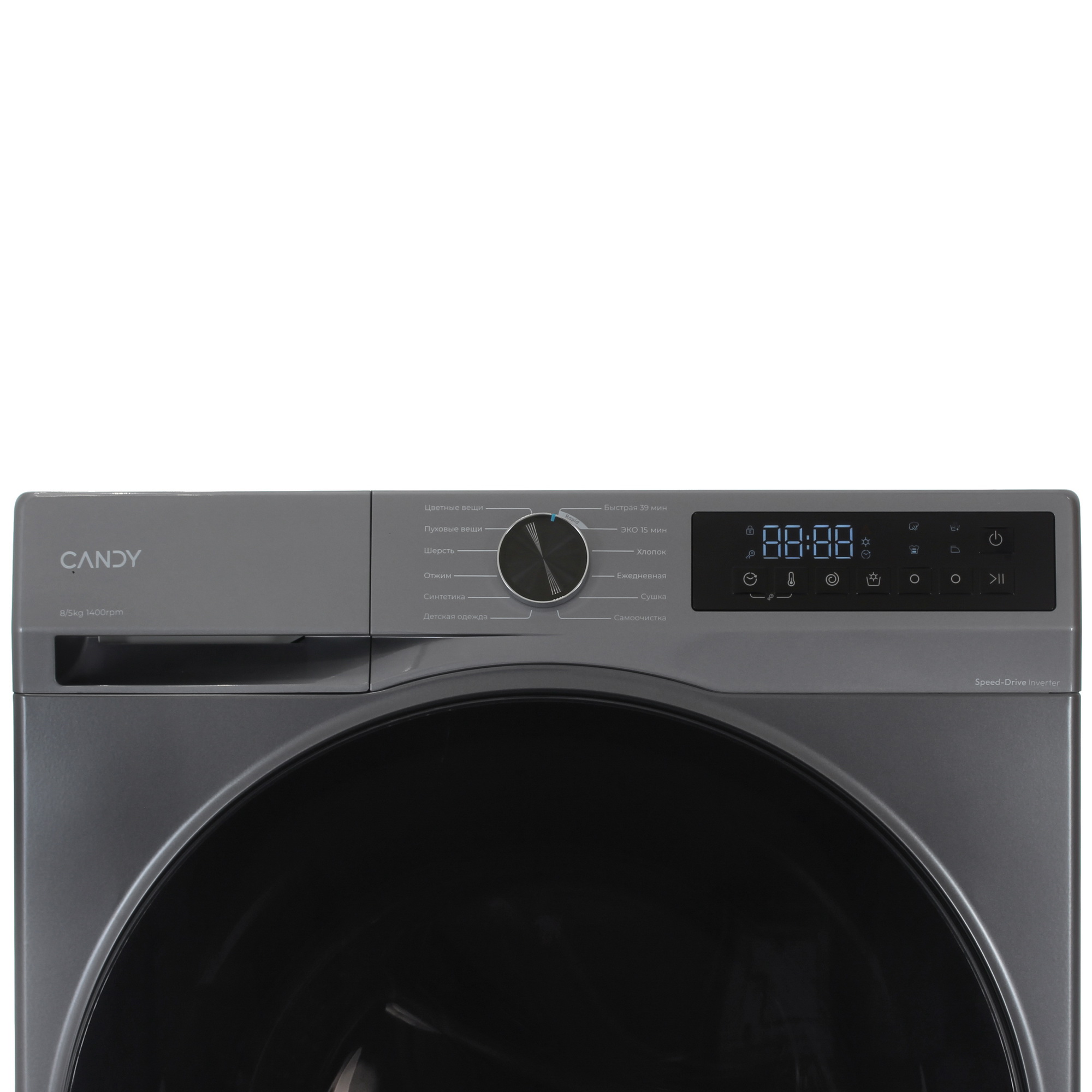 9278772 Стирально-сушильная машина Candy C43D 485MBBR-07 серый STDN-0106330 - Вид №4