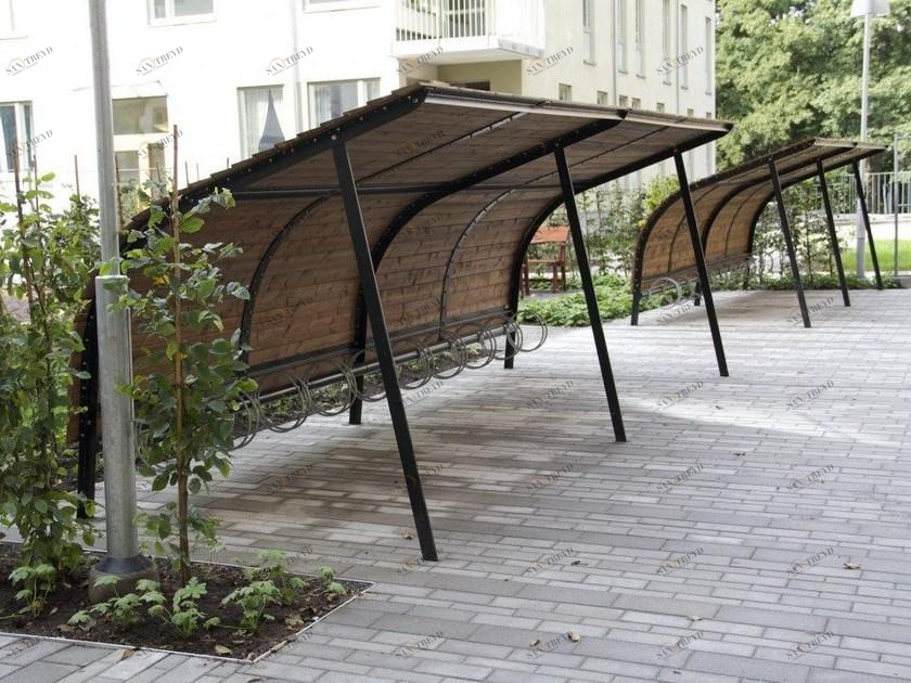 Nola Industrier Укрытие из стали и дерева для велосипедов и самокатов sun-id-1483360