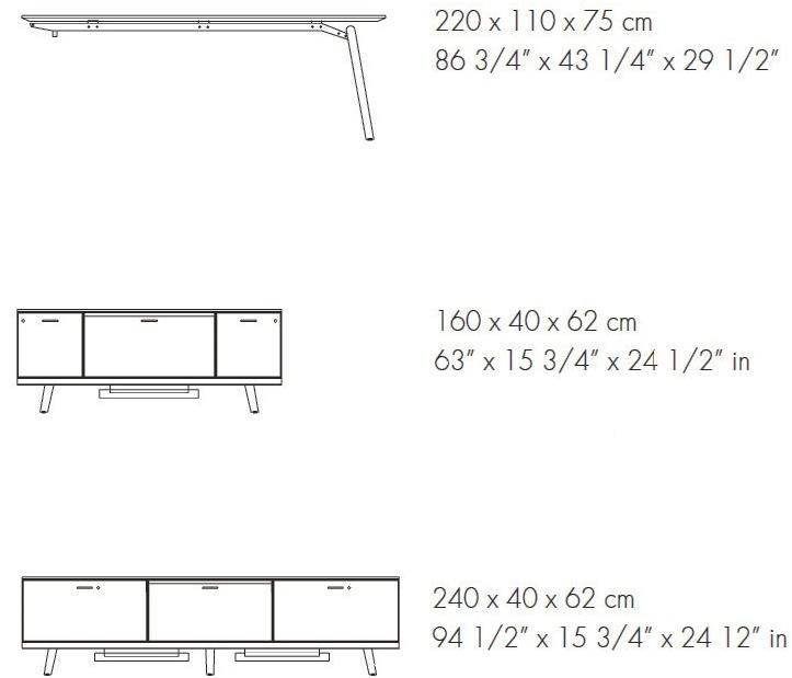 Bralco Стол для переговоров из дуба Rail sun-id-1509773 - Вид №3