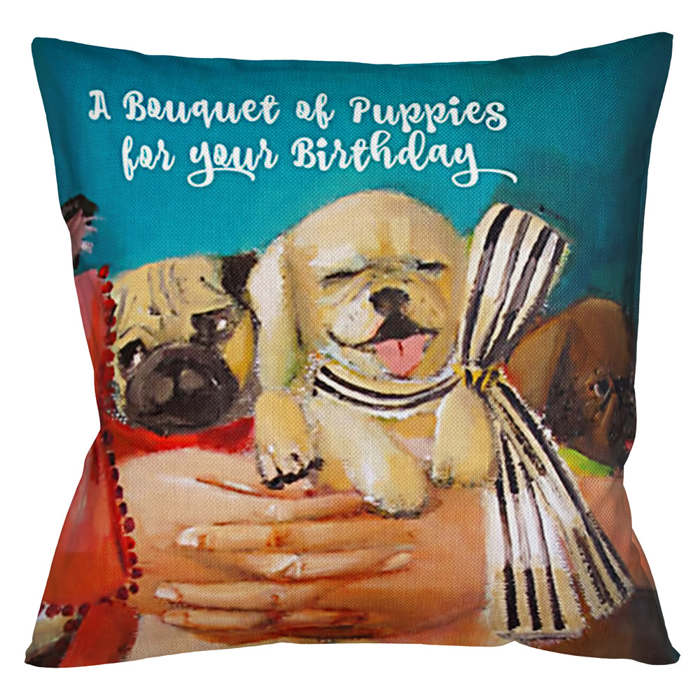 28199904 Арт-подушка «Букет на день рождения» Object Desire 