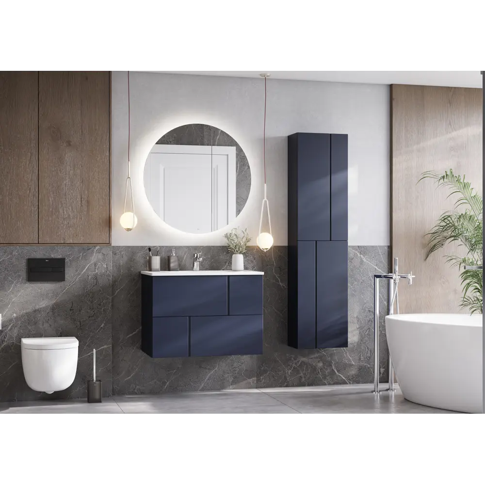 Пенал для ванной Roca Pilar 160x40 см цвет синий STLM-2150981 - Вид №5