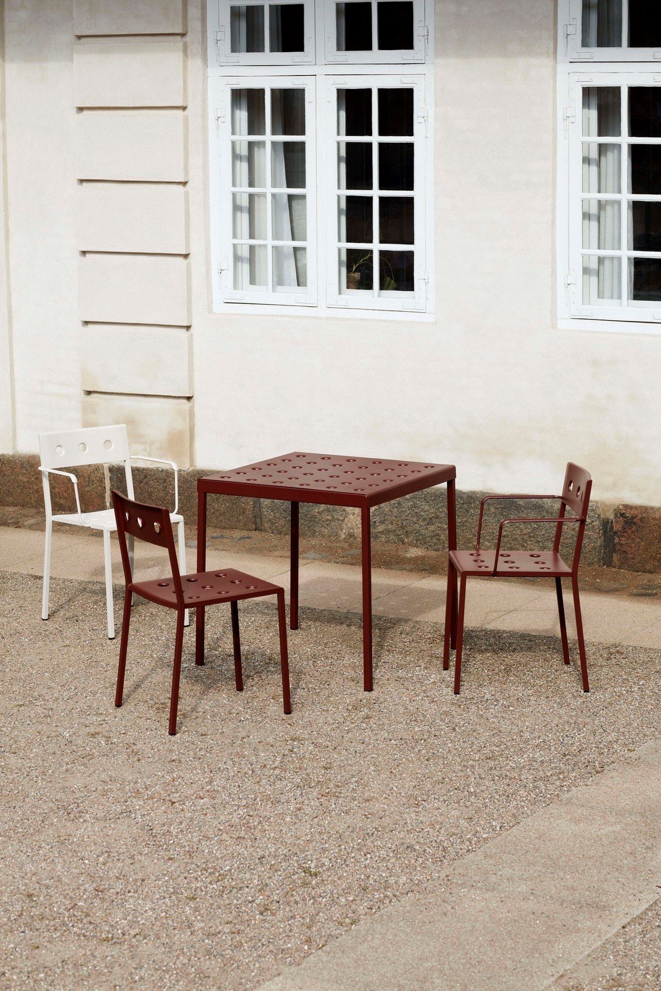 Стальной стул с порошковым покрытием с подлокотниками Hay балкон ARCH-00134702 - Вид №39