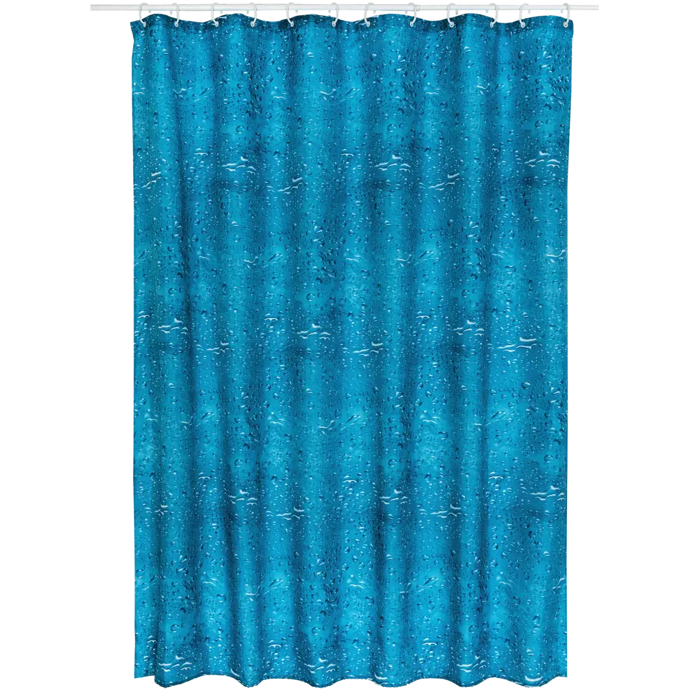 Штора для ванной комнаты «Aqua» 180x180 см цвет синий SWENSA SWC-90-55 STLM-2151174 - Вид №1