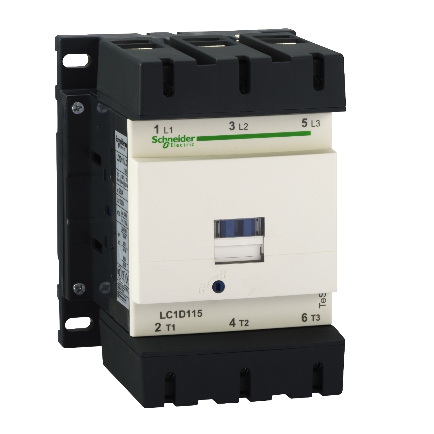 LC1D115ED Контактор LC1D 3P 115А 400/48В DC 55кВт Schneider Electric TeSys 