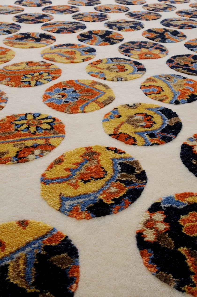 I + I Прямоугольный оптический коврик из шерсти и хлопка Pop classic C 52a1 - c 52a2  - Вид №1