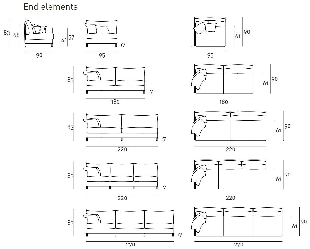 Living Divani Съемный диван Chemise sun-id-1386208 - Вид №5