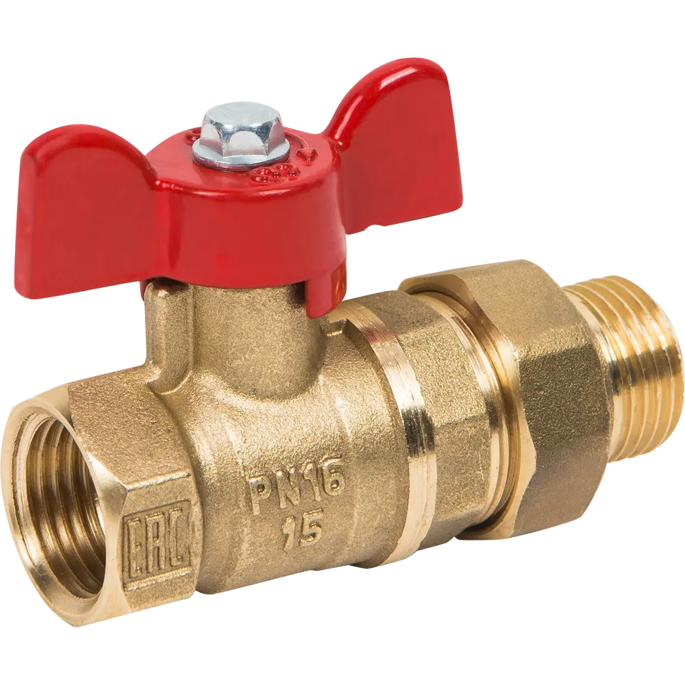 Шаровой кран Valfex с американкой для систем водоснабжения и отопления 83587774 STLM-0042209