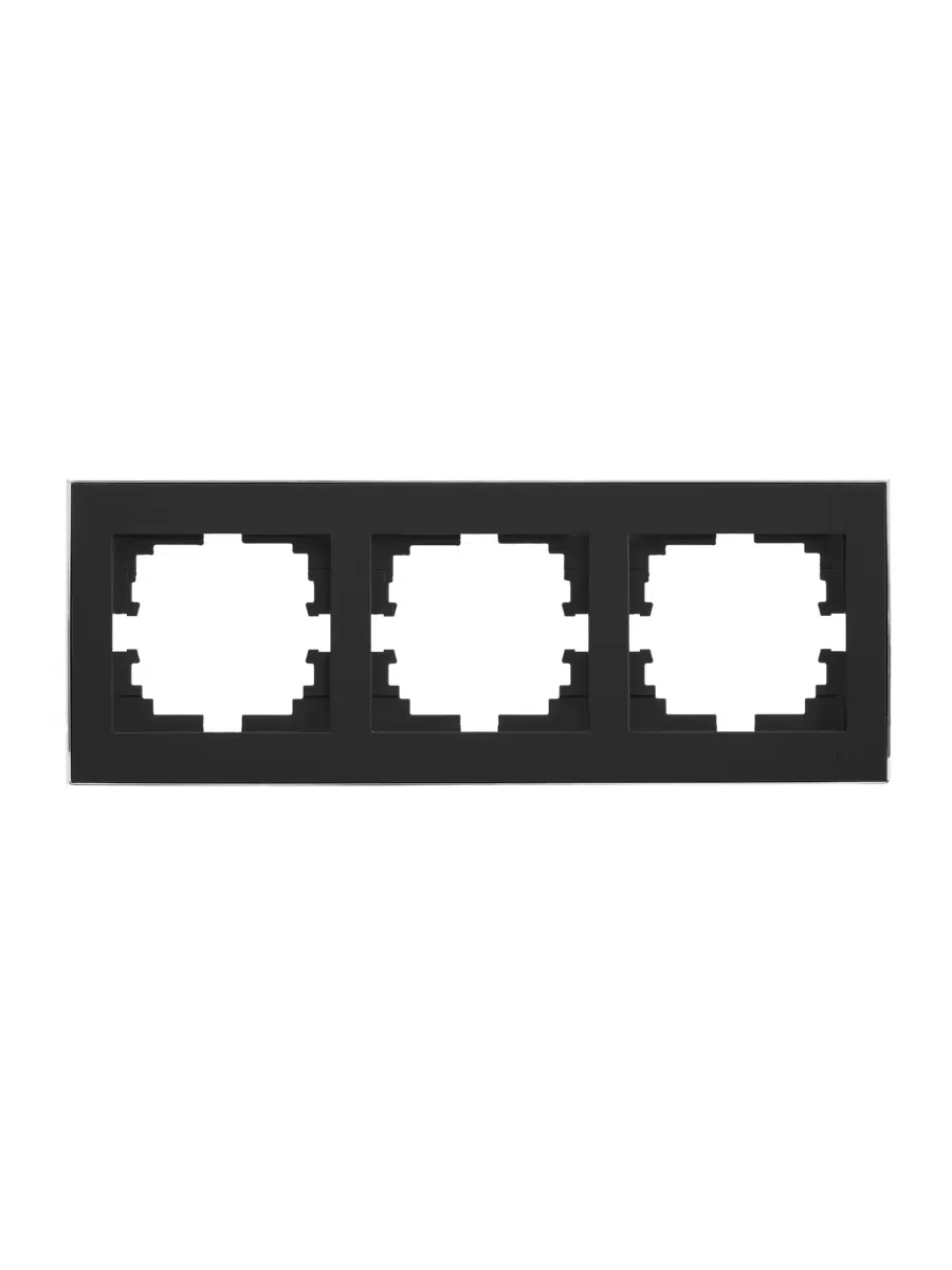 RAIN Рамка тройная горизонтальная черный 703-4225-148 LEZARD