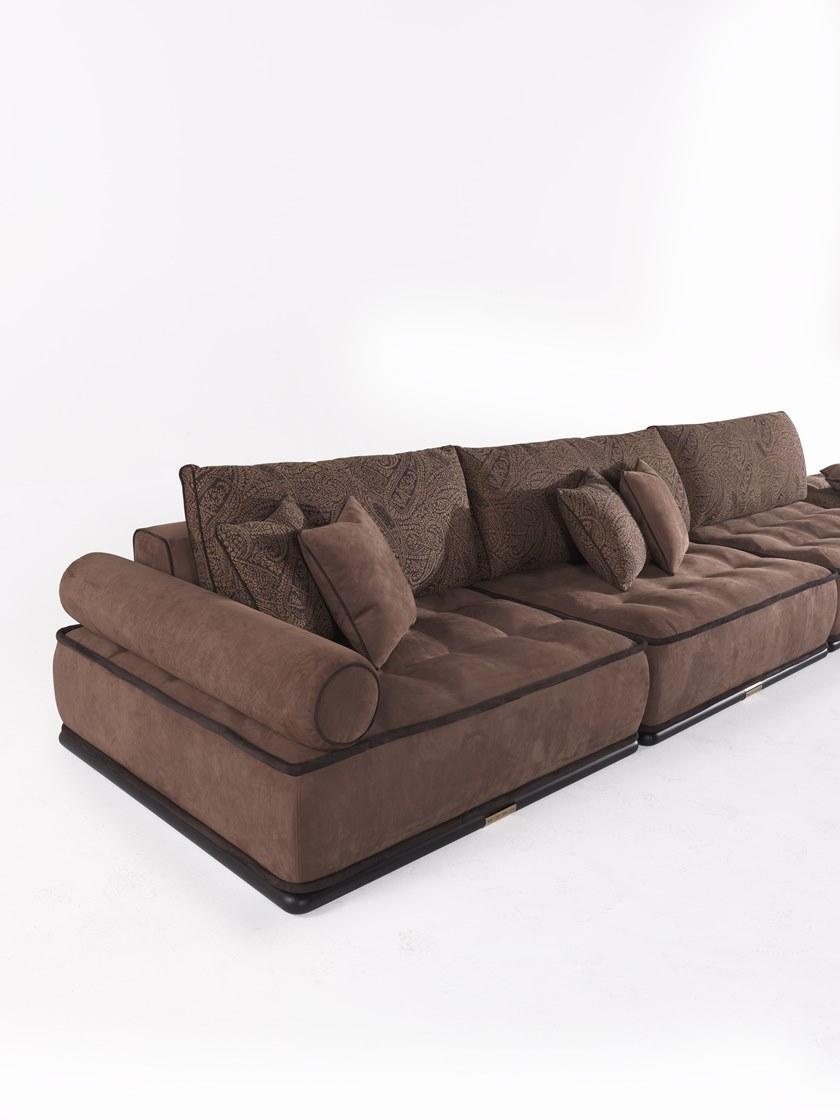 ETRO Home Interiors Стеганый модульный диван из нубука Woodstock E.wo2.213.f - Вид №2