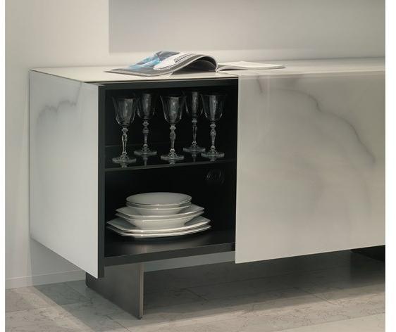 Reflex Комод из дерева и стекла с раздвижными дверцами Mirage sun-id-1504083 - Вид №3