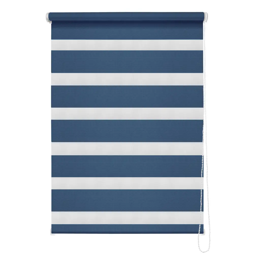 Штора рулонная день-ночь Madrid 50x160 см синяя MIAMOZA Коллекция 2024г STLM-2074436