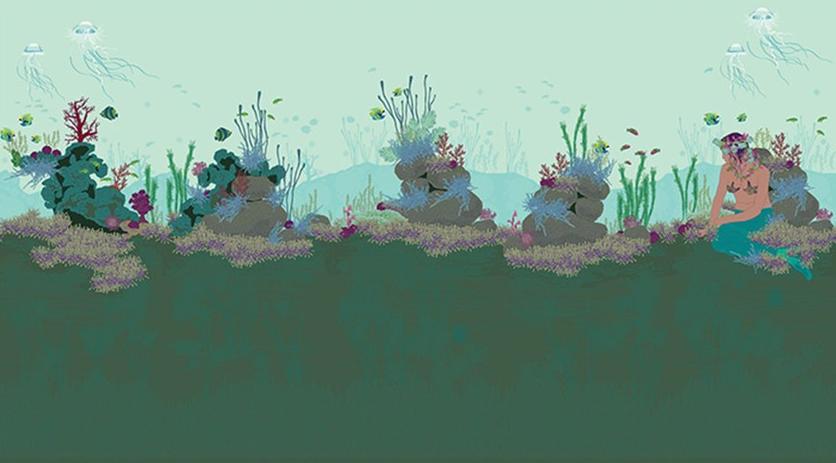 CONCEPTUWALL Декор из клейкой ткани Nautilus sun-id-1488444 - Вид №5