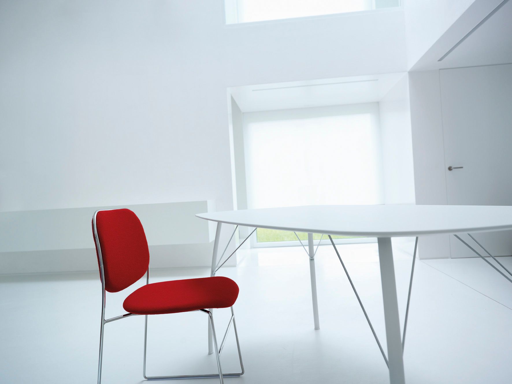 Штабелируемый стул с мягкими салазками Crassevig ARCH-00082737 - Вид №4